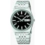 Seiko Stainless Steel Dress Watch Black Dial SJN047 Watch