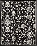 Nourison Versaille Palace VP49-BKW 6'0x6'0 Area Rug Octagon Hand Tufted Wool Black