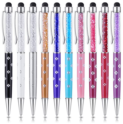 CCIVV Crystal Petals Capacitive Stylus for Touch Screens, iPad, iPhone, Kindle fire (Pack of 10)