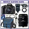 Dental-Medical Digital SLR OutFits: Canon EOS Rebel T1i 15.1 MP CMOS Digital SLR Camera [Body] + Sigma Flash Macro Ring EM-140 DG for Canon SLR Cameras + Sigma 70mm F/2.8 EX DG Macro Lens + Willoughby's Dental/Medical Accessory Bundle