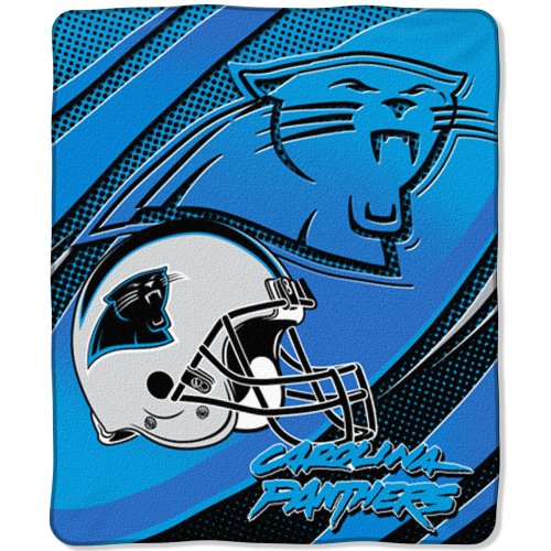 NFL Carolina Panthers 50-Inch-by-60-Inch Micro-Raschel Plush Throw 