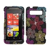 Premium - HTC Trophy (CDMA)/ T8686 Full Diamond - Faceplate - Case - Snap O ....