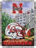 Nebraska Cornhuskers Woven Tapestry Throw Blanket NCAA Home Field Advantage 48 x 60