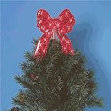 Red Bow Tree Topper
