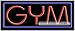 GYM Neon Sign (13H x 32L x 3D)