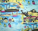 3 Pcs Set Full Size Futon Cover With Pillow - Beach Boat Paint
