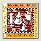 Tile Trivet 701 ~Coffee art- Cappucino, Latte~ 6 inch x 6 inch