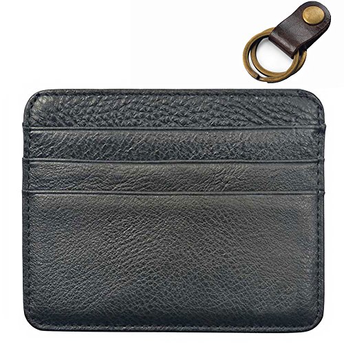 Lazarap mens leather wallets card holders black