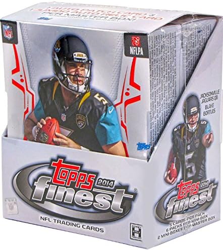 2014 Topps Finest NFL Football Hobby Box Trading Cards - 12 packs of 5 cards each