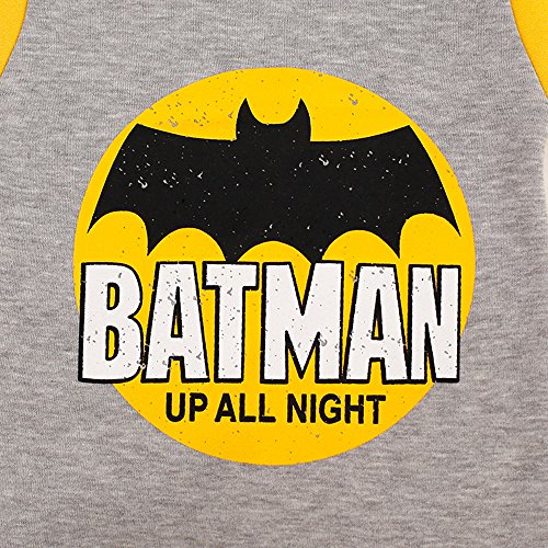 Bebone Baby Fleece Batman Coverall Romper (GRAY,12-18M)