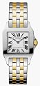 Cartier Women's Santos Demoiselle Stainless Steel and 18K Gold Watch #W25066Z6