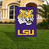 LSU Tigers Purple Applique Garden Flag