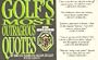 Golf's Most Outrageous Quotes: An Official Bad Golfers Association Book
