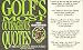 Book Golf's Most Outrageous Quotes: An Official Bad Golfers Association Book