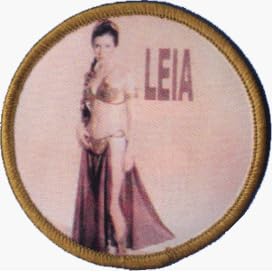 Star Wars - Princess Leia - Round PRINTED Sew-On Patch with Embroidered Edges