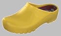 Alpro Clogs ''Jolly Fashion Clog'' aus PU in gelb mit normalem Fussbett und antistatik Sohle