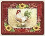Small Cutting Board ~ Chanticleer Rooster ~ made of tempered glass ~ code 286