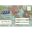 World Map Cavallini Letter Set Cards with Envelopes