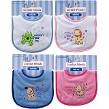 Mommy & Daddy Embroidery Baby Bib