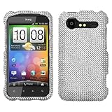 Rhinestones Protector Case for HTC DROID Incredible 2 ADR6350, Clear Full D ....