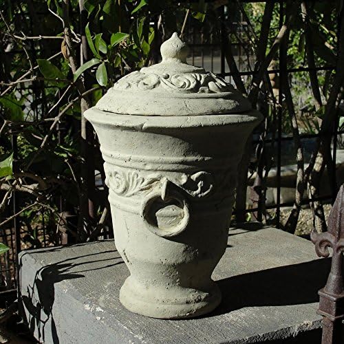Designer Stone Motif Urn with Lid