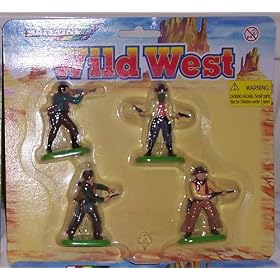 Wild West - 4 Figures on Foot 17552