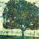 Art Print, Apfelbaum II (Apple Tree II) by Gustav Klimt, Final Size: 32 in X 32 in