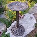 Oakland Living 5131AP Antique Pewter Hummingbird Design Aluminum Birdbath