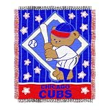 Chicago Cubs 36"x46" Woven Jacquard Baby Throw
