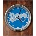 Detroit Lions NFL Chrome Clock