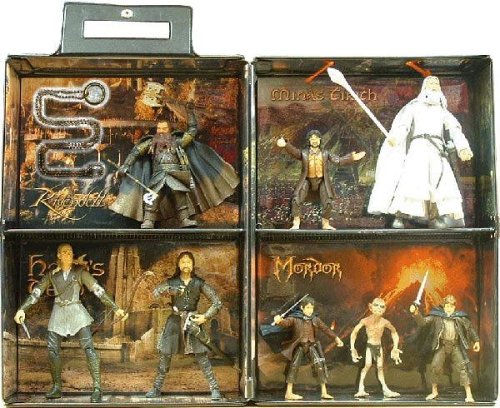 Childrens Toyshop  Toys : Lord Of The Rings Collectors Case With 8 Figures Incl Peter Jackson