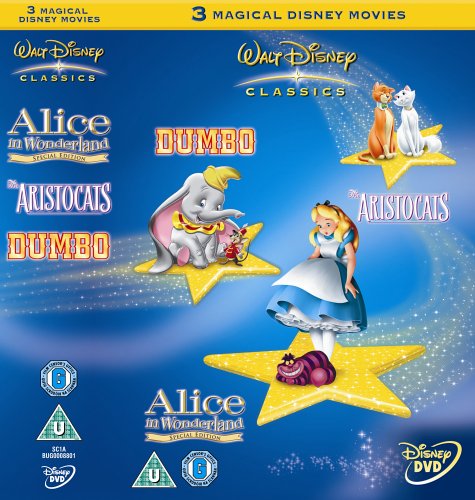 CD-Charts  DVD : Walt Disney Classics Box Set : Alice In Wonderland (Special Edition) / Dumbo / The Aristocats [1951]