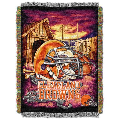 NFL Cleveland Browns 48-Inch-by-60-Inch Acrylic Tapestry Throw
