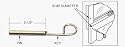 C.R. LAURENCE U9845 CRL Wood Sash Window Security Pin