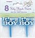 Baby Shower Picks 2.5" 8/Pkg-Blue/It's A Boy