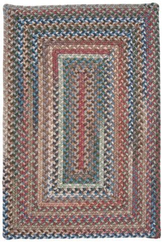 Colonial Mills Gloucester Dusk Braided Red Area Rug 100% Wool (2' x 3')