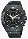 Pulsar Men's Tech Gear Alarm Chronograph Black Ion Watch #PF3663