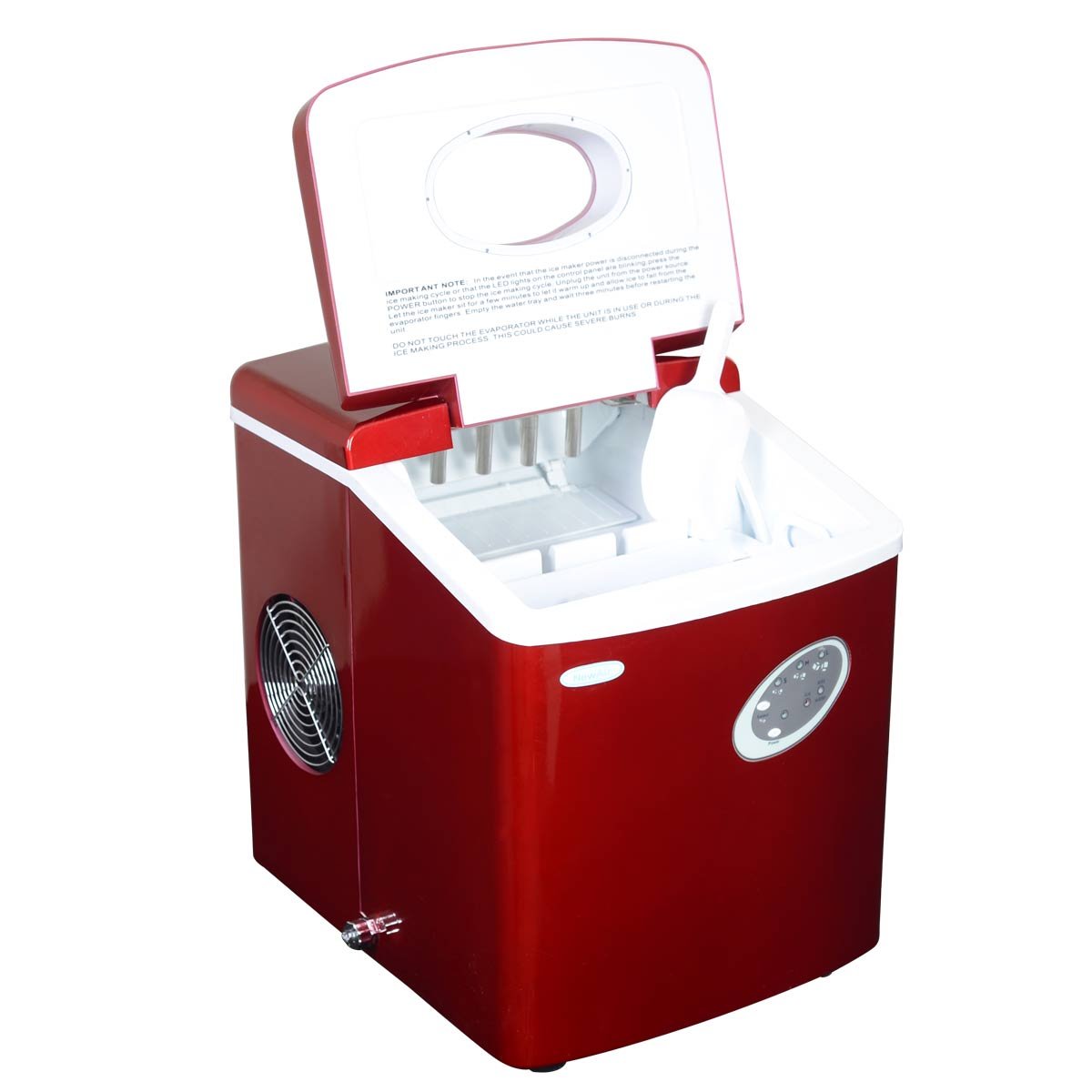 Product Insights NewAir AI100R 28Pound Portable Icemaker, Red
