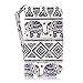 Tradekmk Totem Elephant Pattern PU Leather Slim Fit Folio Magnet Wrist Strap Wallet Stand Case Cover for Galaxy S3 Bundle with Stylus, Screen Protector & Cleaning Cloth