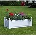 KHW 11220 Pflanzkasten rechteckig, 100 x 43 x 40 cm, wei�