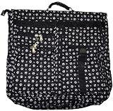 Full Sized 46" Garment Bag - Black with White Paw Prints