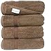 SALBAKOS - Premium 4 Piece Bath Towel Set, Made with 100% Turkish Cotton, Quick Drying, Highly Absorbent & Comfy Towels for Spa & Hotel | 27
