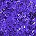 3mm Round Flat Sequins Purple Matte Silk Frost. Made in USA