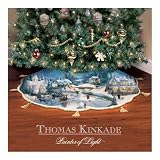 Thomas Kinkade Lighted Christmas Tree Skirt NEW IN BOX