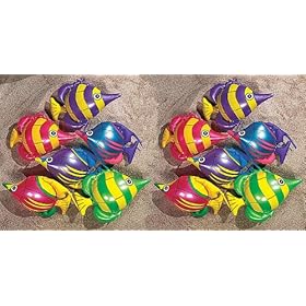 Inflatable Tropical Fish - Dozen