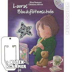 Lauras Blockfl�tenschule (+CD) inkl. praktischer Notenklammer - eine Blockfl�tenschule f�r Kinder in barocker Griffweise mit herausklappbarer Grifftabelle (Taschenbuch) von Klaus Baumgart und Christiane Martini (Noten/Sheetmusic)