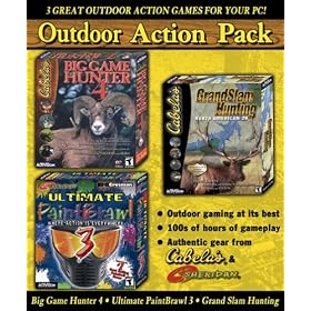 Outdoor Action Pack: Big Game Hunter 4, Grand Slam Hunting NA 29, and Ultimate Paint Brawl 3
