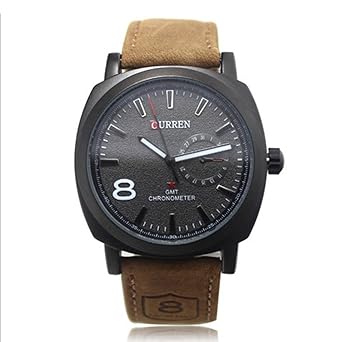 BLACK FRIDAY SALE 50% OFF! Curren Men's Watches Sports Men Military Quartz Watch Leather Strap Wristwatch