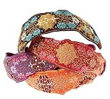 L. Erickson USA Ribbon Headband - Floral Crest