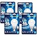 Cree 40W Equivalent Daylight (5000K) A19 LED Light Bulb with 4Flow Filament Design, 4 Pack